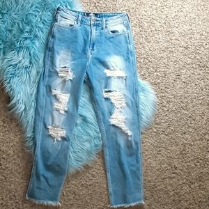 Hollister ultrahighrise mom jean, vtg stretch